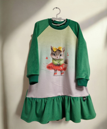 Veliūrinė suknelė Lietuviška voverytė