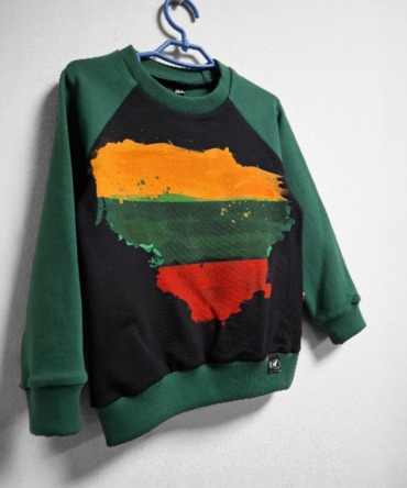 Žalias džemperis Trispalvė Lietuva