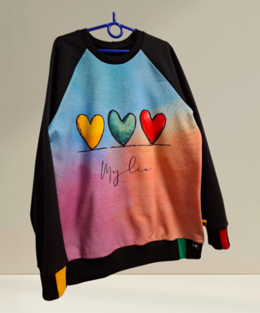 Džemperis Myliu Trispalvės širdelės