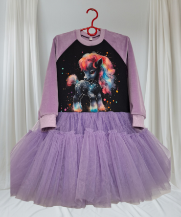 Alyvinė suknelė Ponis