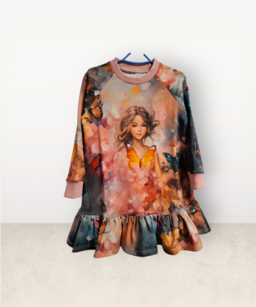 Suknelė Drugelių mozaika