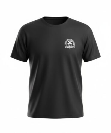 Juodi Svalios progimnazijos marškinėliai. S/M/L/XL