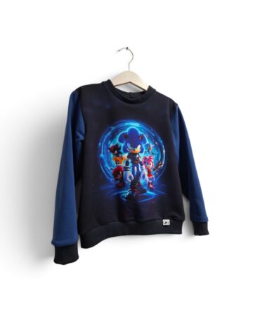 Pašiltintas džemperiukas Sonic komanda