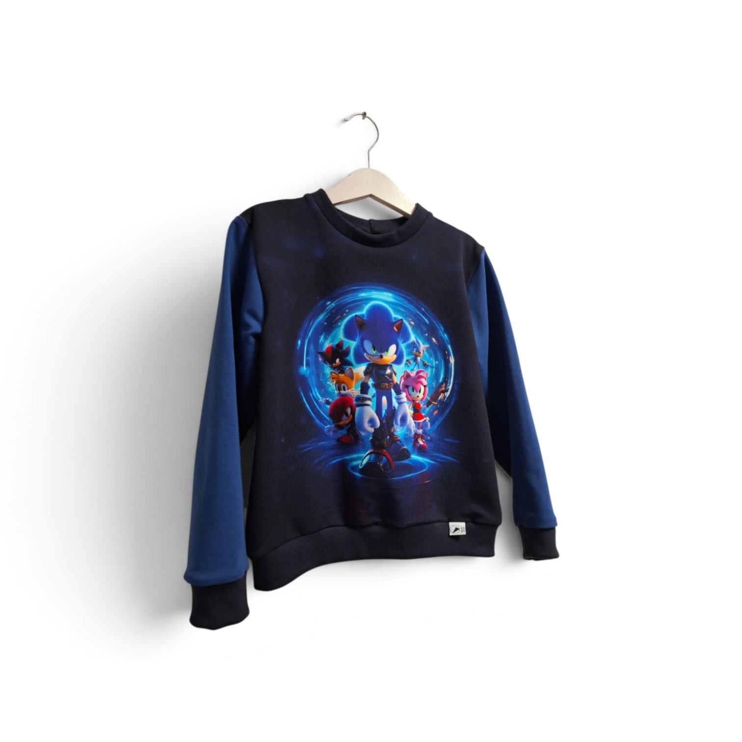 Pašiltintas džemperiukas Sonic komanda